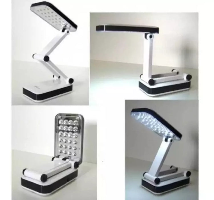 Rechargeable and foldable LED lamp for portable desk