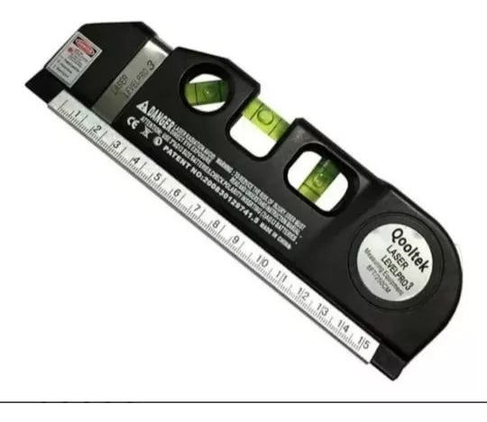Laser Level With Meter Three Bubbles Multipurpose Aligner