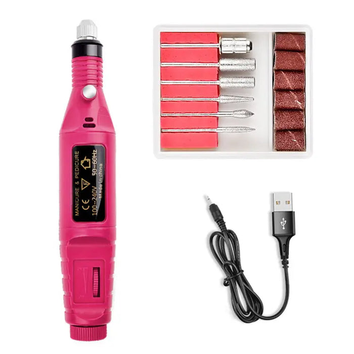 Electric Nail Polisher Kit Acrylic Manicure