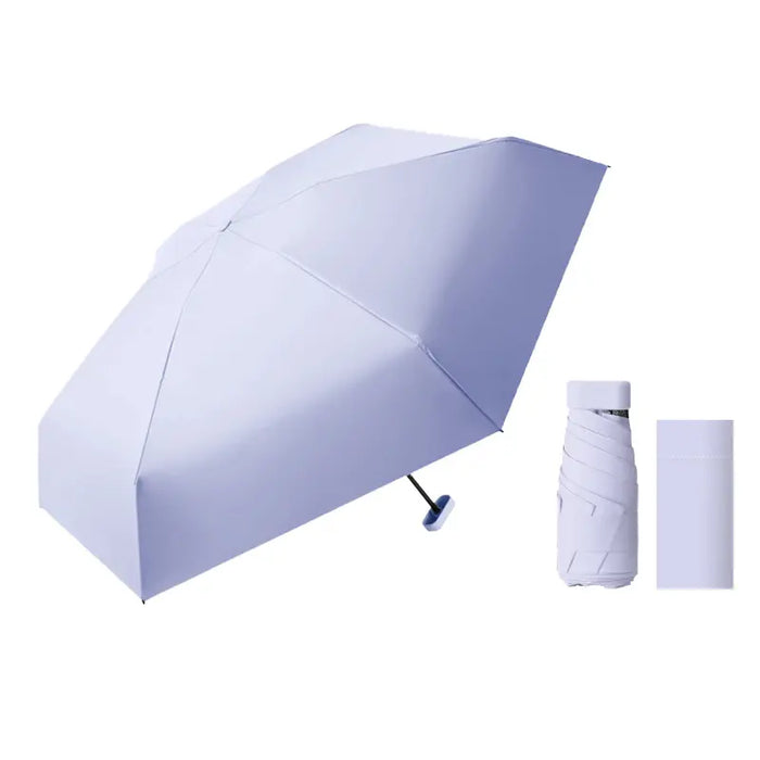 Capsule-Shaped Folding Umbrella Parasol, Mini Portable Umbrella