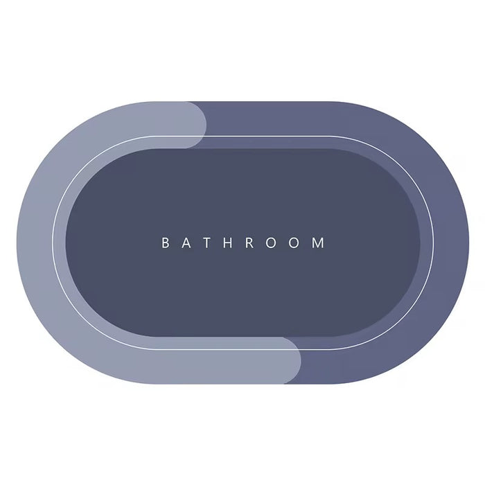 Non-slip absorbent bath foot mat for shower