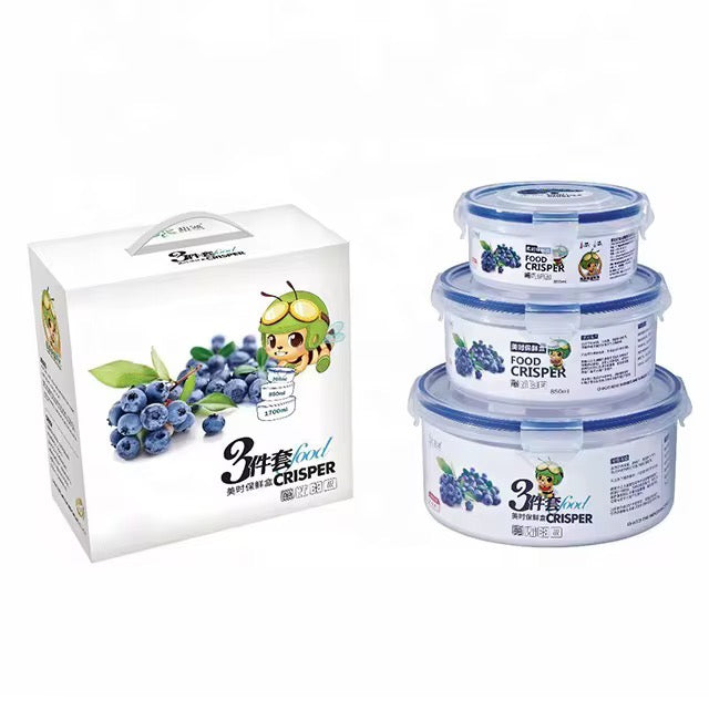 Set Contenedores Para Alimentos X3 Hermetico