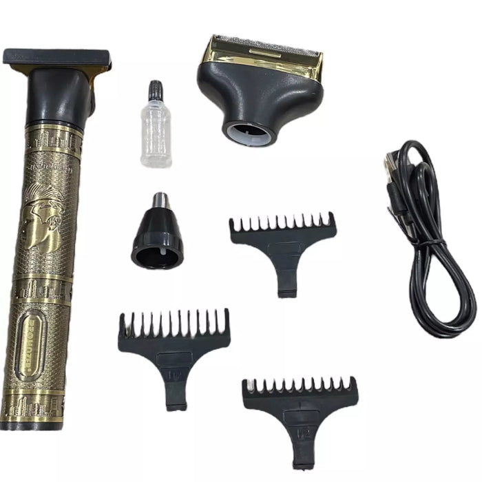 Set De Corte Promozer Incluye Depilador Nasal, Patillera y Afeitadora MZ-2035