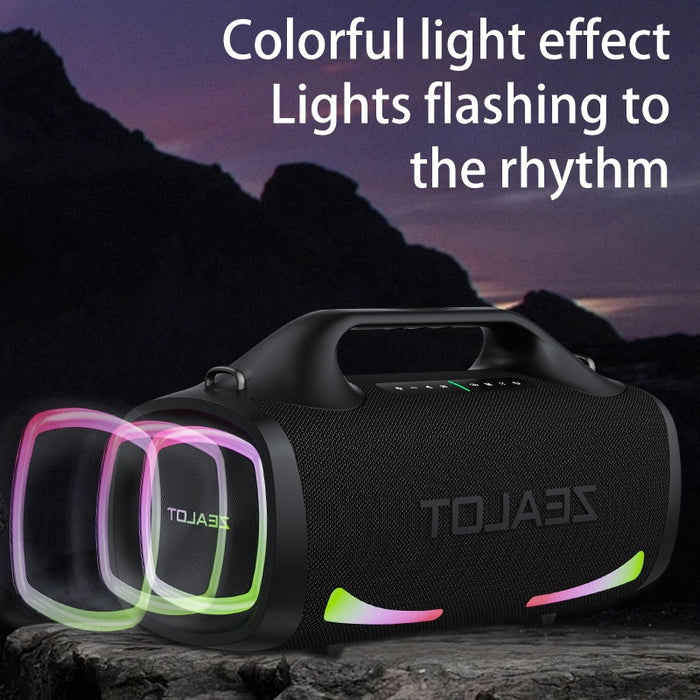 100W Wireless Speaker-24000mAh Battery, IPX5 Waterproof, Loud Stereo Sound And Strong Bass, Perfect For Family, Car, Outdoor, Camping, Party