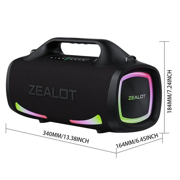 100W Wireless Speaker-24000mAh Battery, IPX5 Waterproof, Loud Stereo Sound And Strong Bass, Perfect For Family, Car, Outdoor, Camping, Party