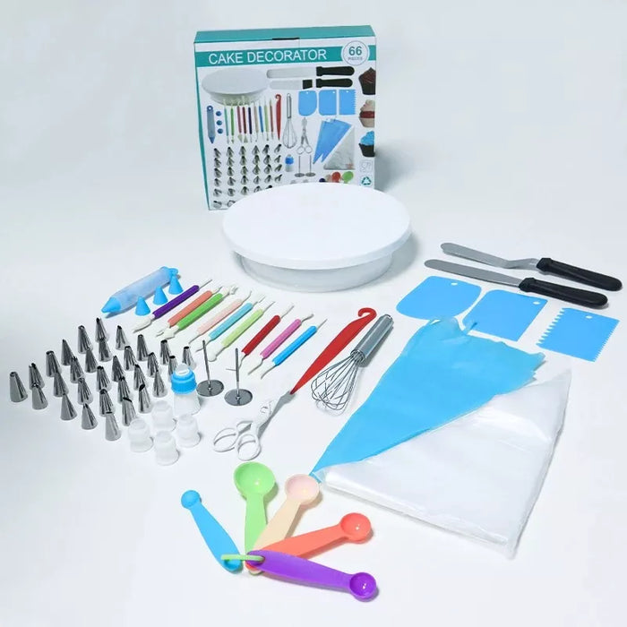 66 Piece Cake Decorating Supplies Kit