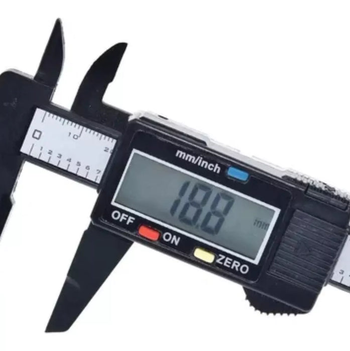 Digital Vernier Caliper Carbon Fiber LCD 150mm 6 Inch