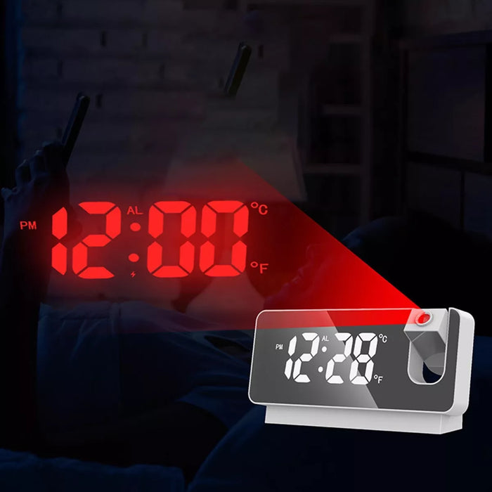 Digital Led Projector Alarm Clock Wall Ceiling Alarm