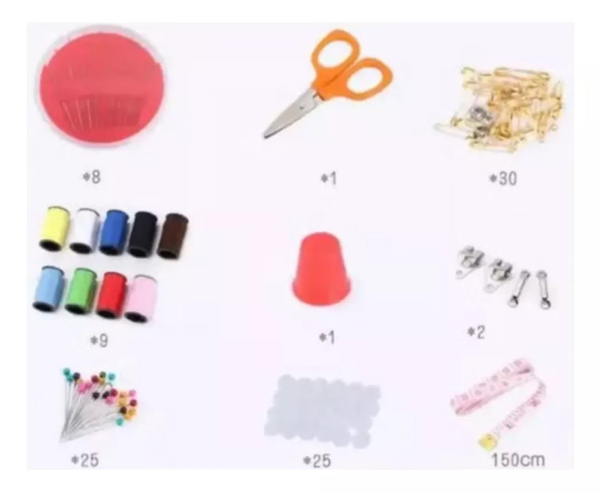Mini Portable Travel Sewing Kit Thread Needles