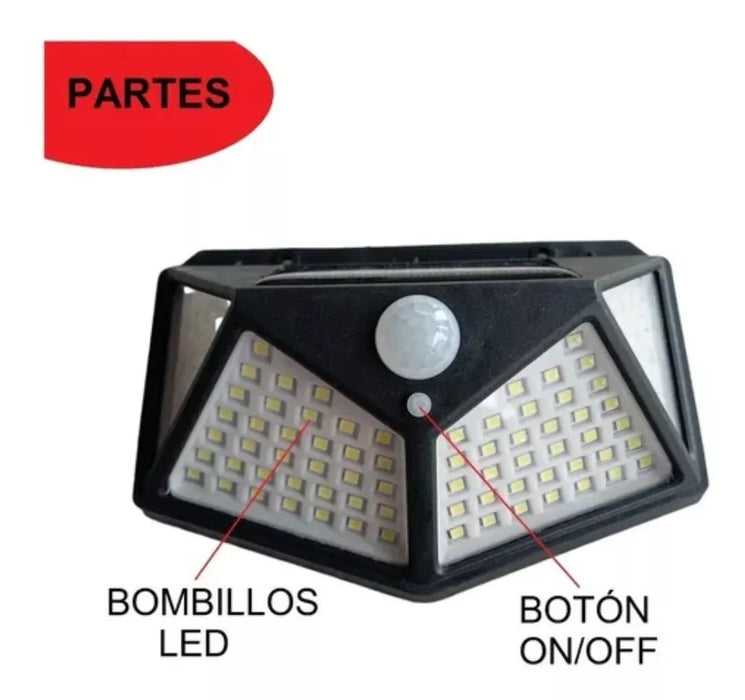 Solar Lamp 100 LED Lights Outdoor Motion Sensor