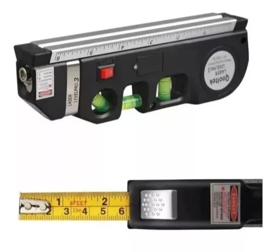 Laser Level With Meter Three Bubbles Multipurpose Aligner