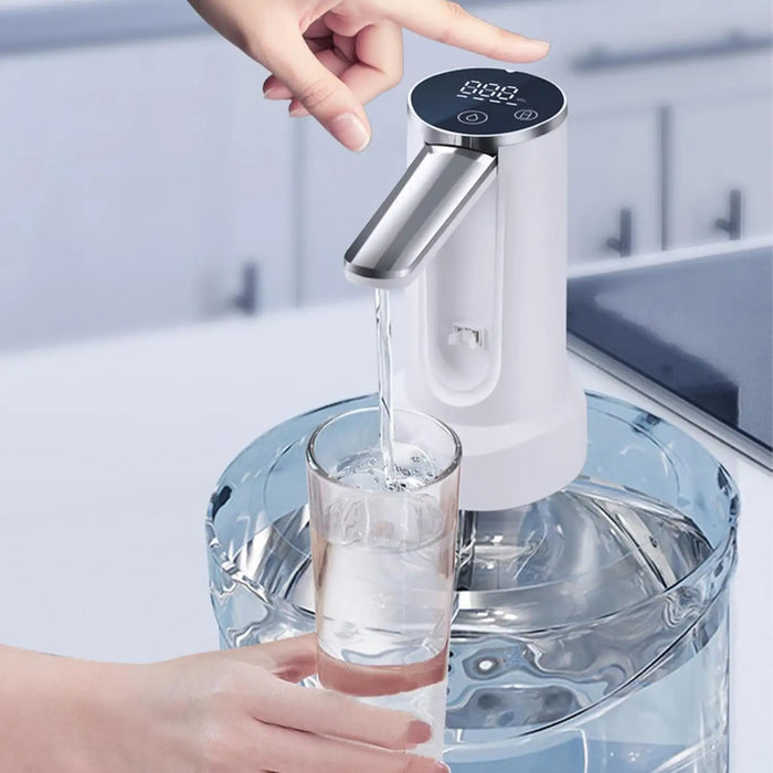 Smart Rechargeable Digital Water Dispenser with Foldable Nozzle Tap Bottle