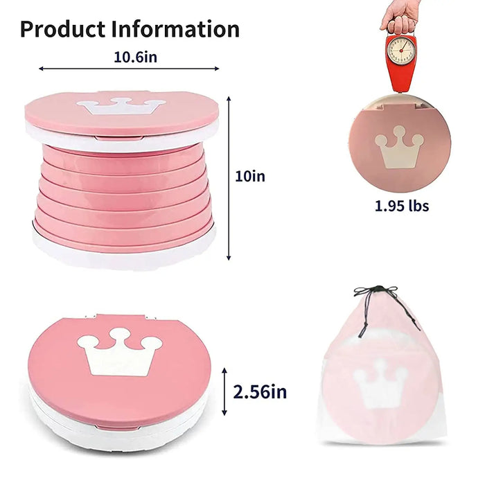 Portable Toddler Potty Seat Foldable + One Pack of Bags