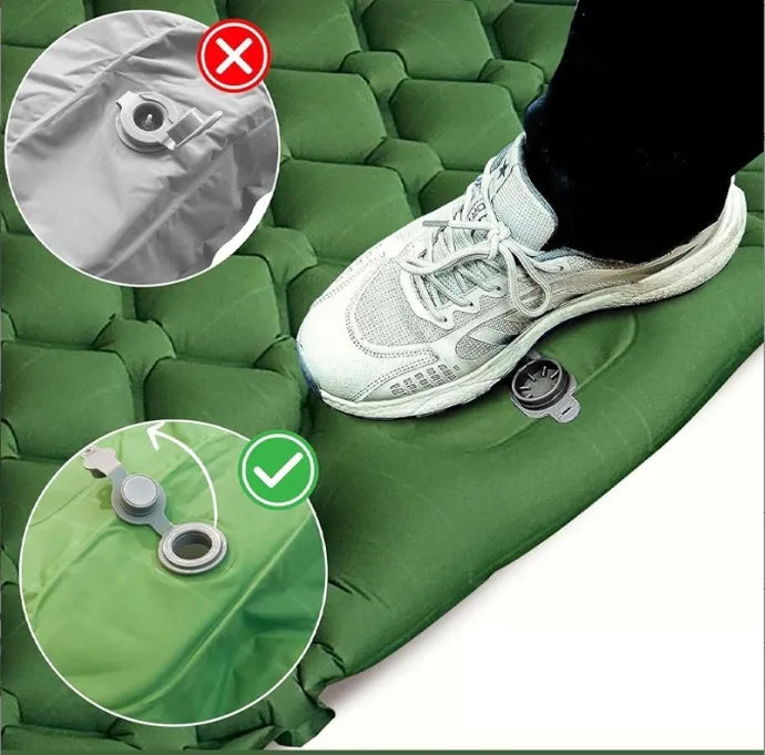 Double Inflatable Sleeping Mattress Self-Inflating Camping Mat