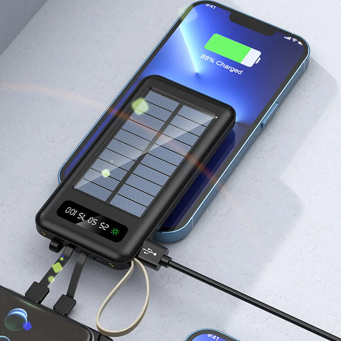 4-in-1 Solar Charging Power Bank 20000 mAh