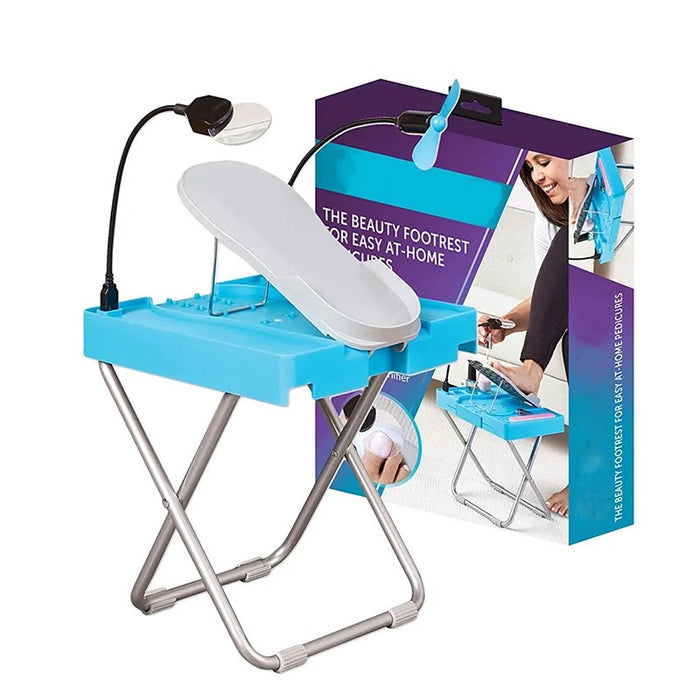 Multifunctional folding foot nail pedicure table