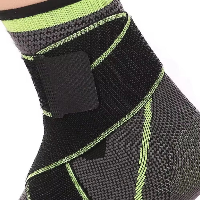 Double elastic compression anklets