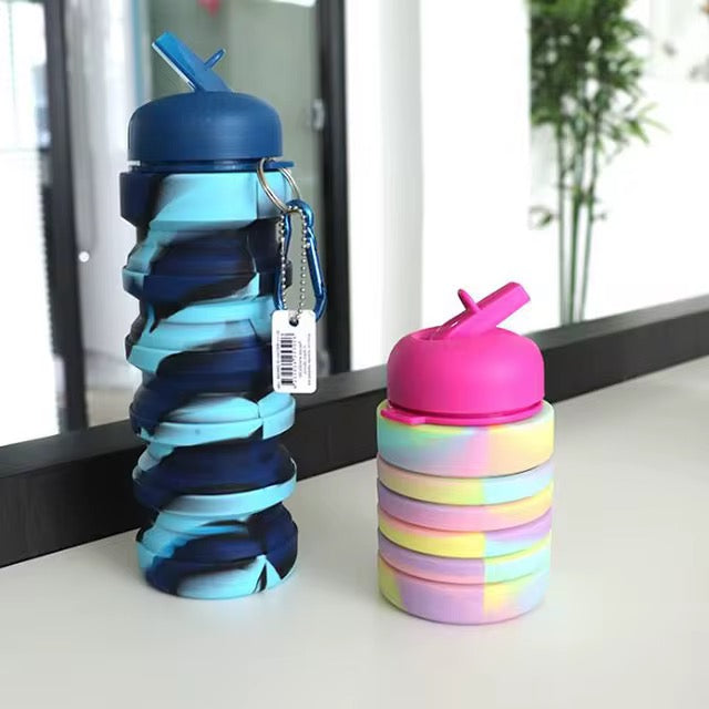 Termo Silicona Expandible Botella 500ml 7cm