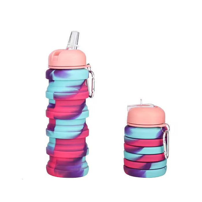 Termo Silicona Expandible Botella 500ml 7cm