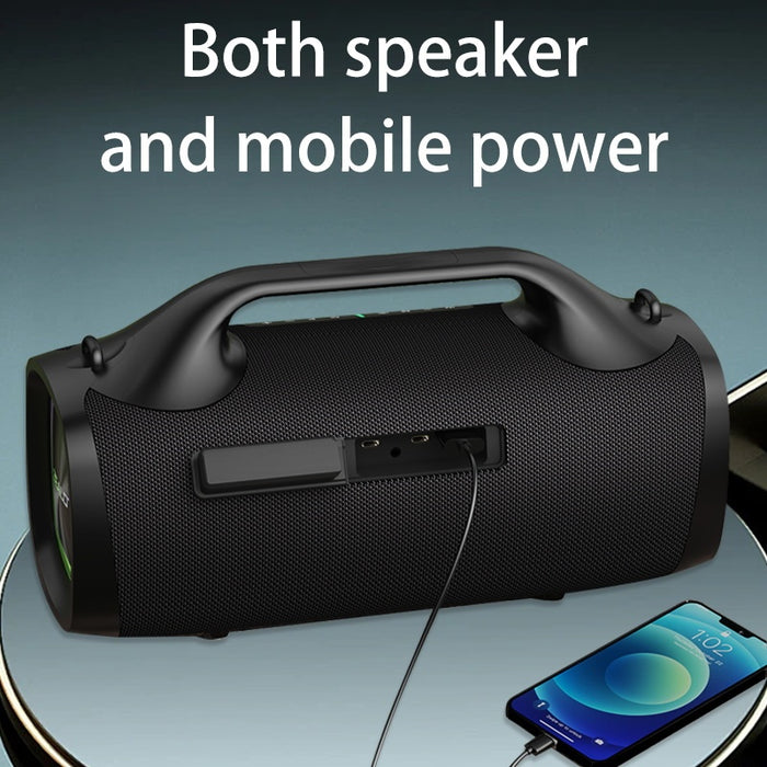 100W Wireless Speaker-24000mAh Battery, IPX5 Waterproof, Loud Stereo Sound And Strong Bass, Perfect For Family, Car, Outdoor, Camping, Party